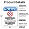 Signmission No Personal Cell Phones, 10 in W x Rectangle, Plastic OS-2PACK-NS-P-1014-V-14738 - alternate 6